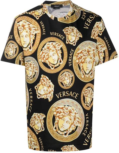 versace medusa logo t shirt|Versace Medusa print t shirt.